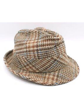 Country Gentleman Tweed Fedora Trilby Hat United Hatters Cap Millinery Union USA